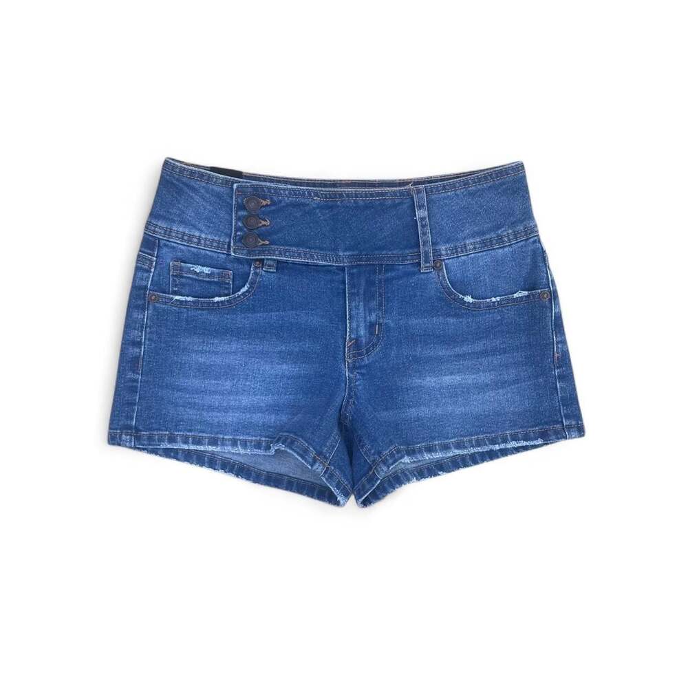 Almost Famous High-Rise Triple Button Denim Shorts Size 5